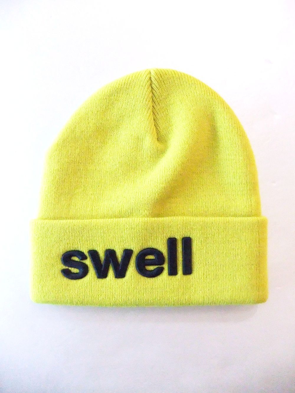 BIG LOGO BEANIE   (イエロー)  ロゴニットキャップ    RSA-21203