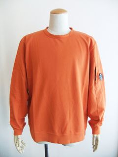 LIGHT FLEECE SWEATSHIRT  (オレンジ) クルーネック スウェットシャツ