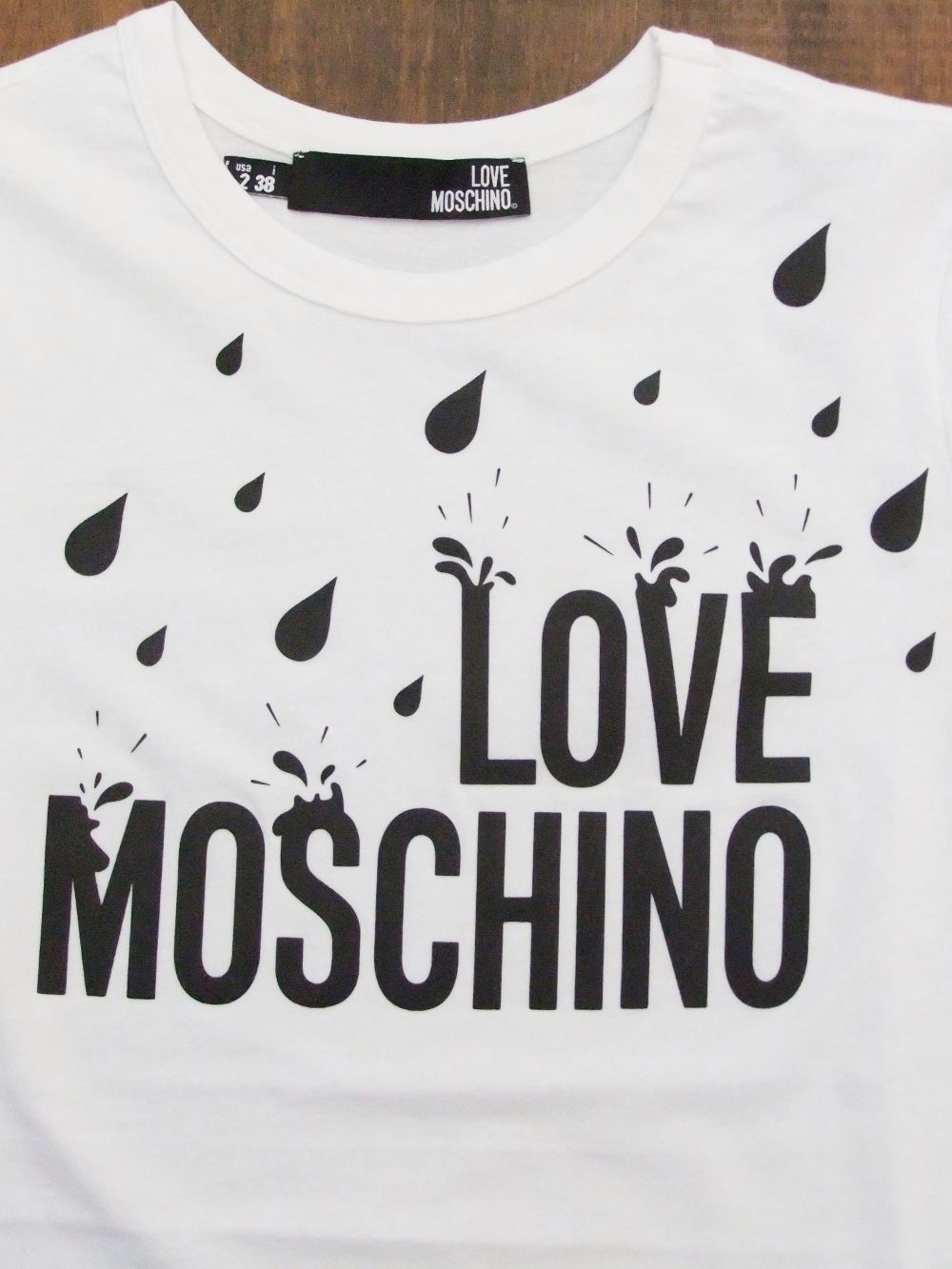 レインロゴ プリント Tシャツ   W4F731L-M3876