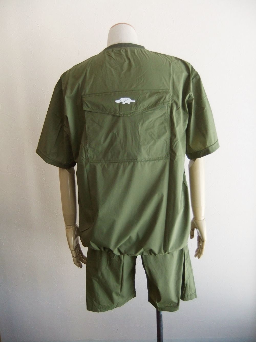 SHOWER RAIN WEAR  (オリーブ)  ポケットタブル レインウェア 3Pセット RSM-25052