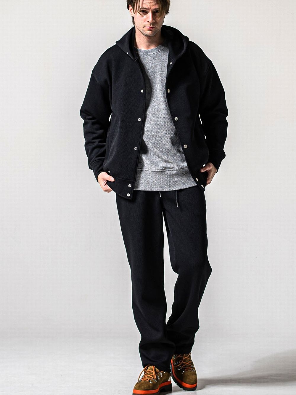 AZE WIDE TUCK PANTS   ワイド イージーパンツ （ブラック）