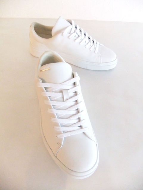 【MENS】 MINIMAI  RAW CUT (ホワイト)   レザースニーカー