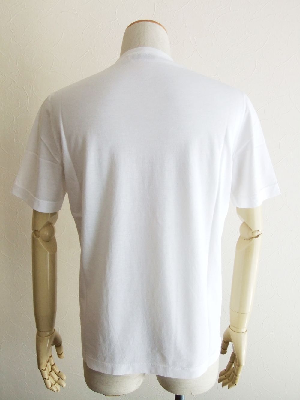 コットン クルーネック Tシャツ (ホワイト)  TSMC02