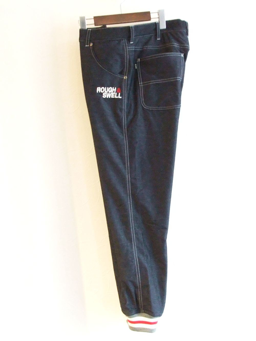 NEW BOLT     裏フリース リブパンツ  (ネイビー)  RSM-20263