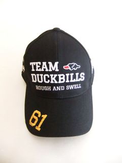 TEAM DUCKBILLS CAP  ( ブラック )  ロゴ入りキャップ  RSA-23001