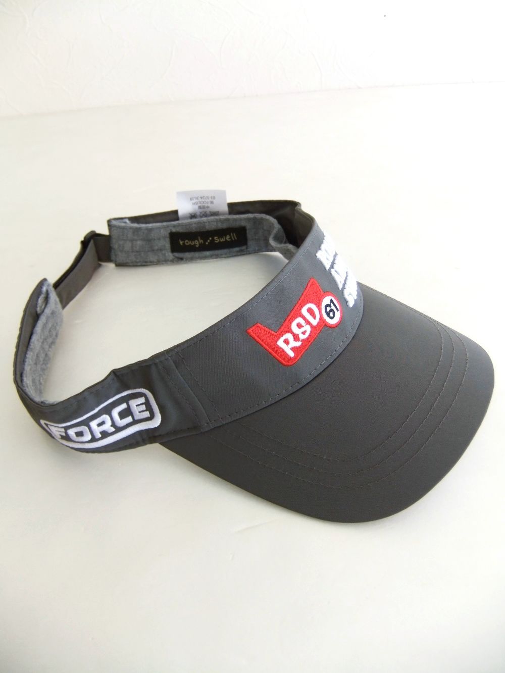 RED IRON SUN VISOR  (グレー) ロゴ入りサンバイザー  RSA-24008