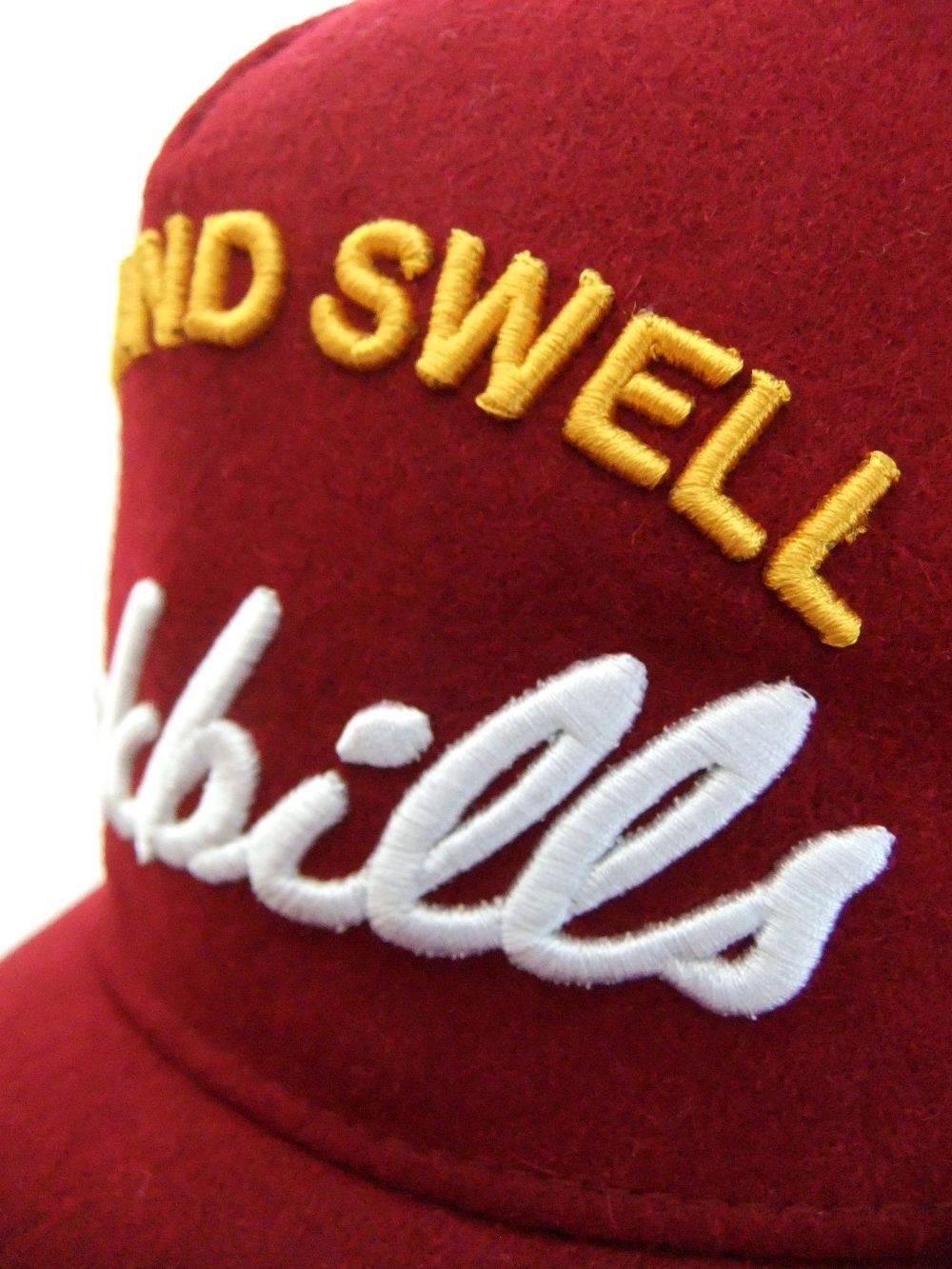 FLANNEL B.B Cap 3   ロゴ入りキャップ ( バーガンディ ) RSA-20203