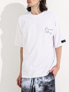 ID RUSH OVER T  (ホワイト)   オーバーサイズ ラッシュガード Tシャツ