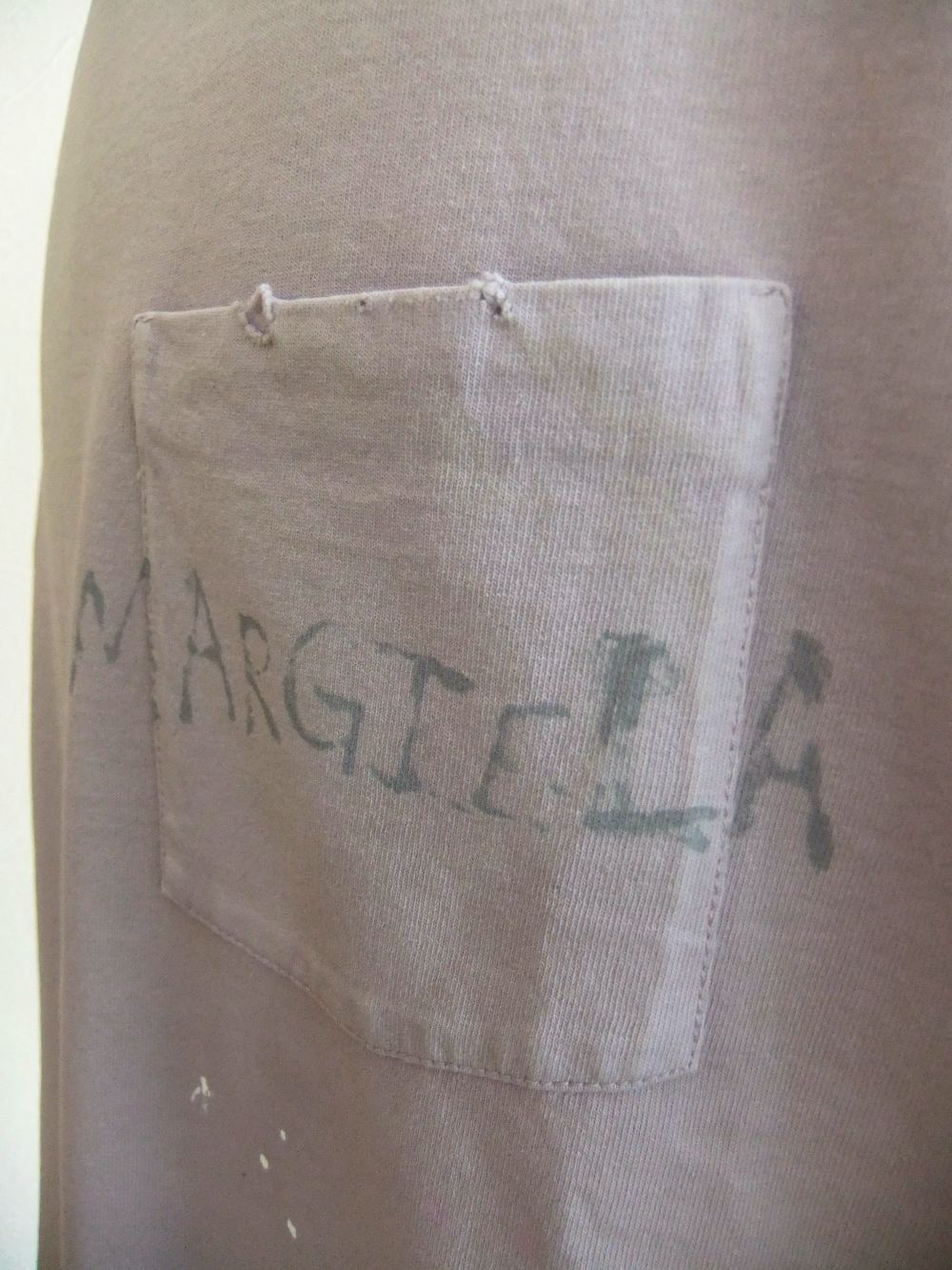 MAISON MARGIELA    (ラベンダー)  ハイネック コットン Tシャツ