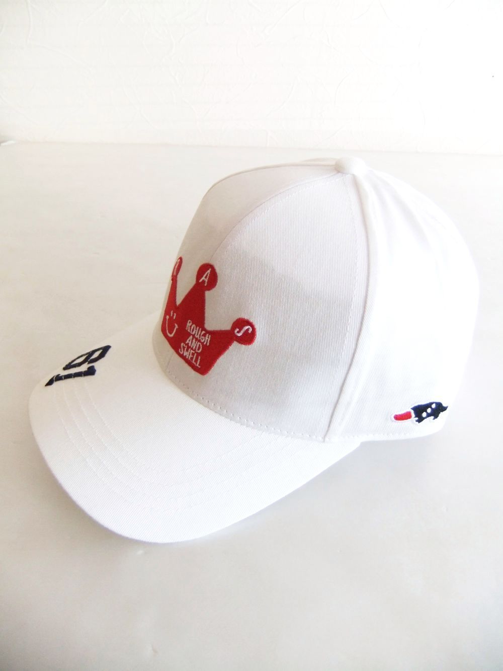 CROWN B.B. CAP  ( ホワイト )  ロゴ入りキャップ  RSA-22202