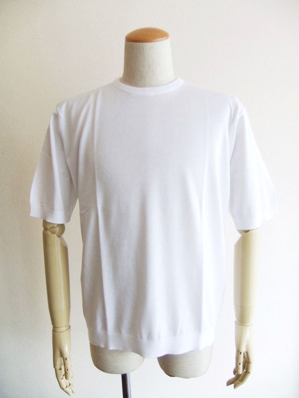 極美品　JOHN SMEDLEY ホワイト　半袖コットンニット　S 楽天市場】ジョンスメドレー 中古（カラーホワイト）（ニット