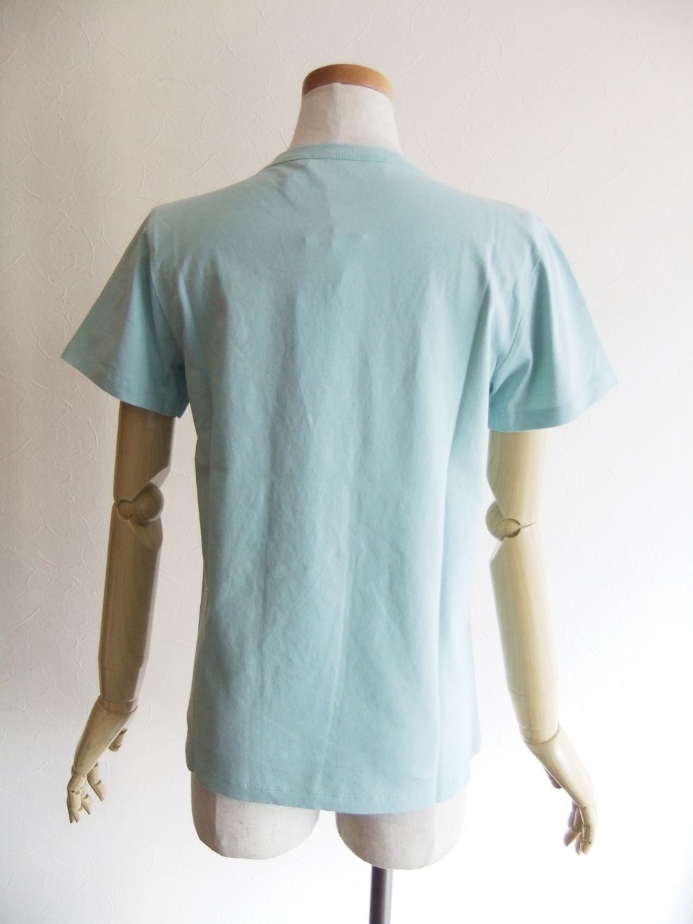 《LADIES》 メゾン キツネ ドレスド フォックス パッチ クラシック Tシャツ （ブルー）
