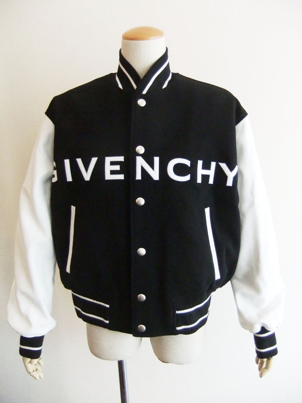 GIVENCHY - ウール ＆ レザー ボンバージャケット | 4.444glad