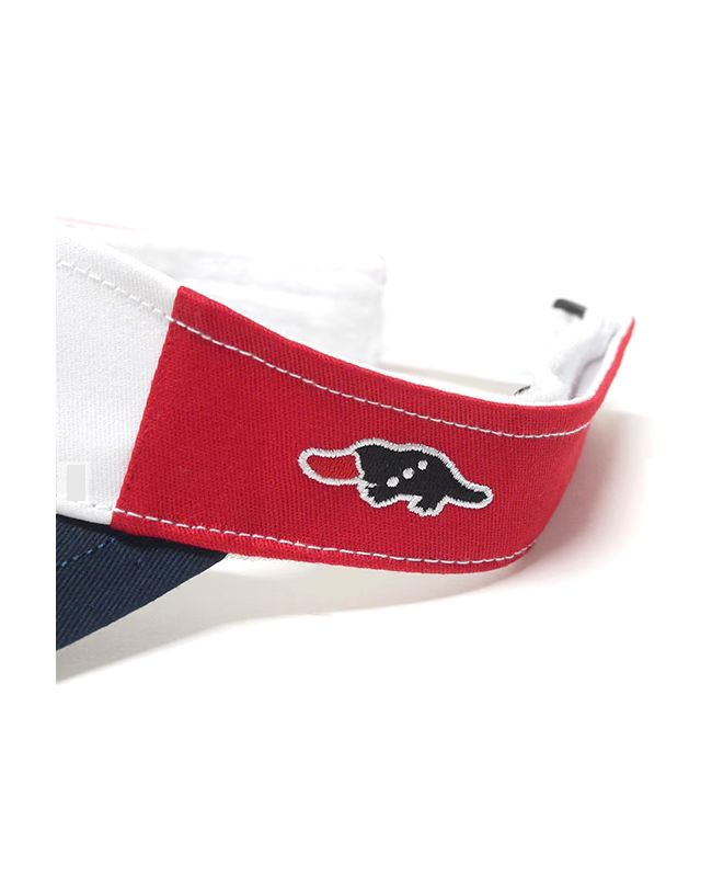 SMILE SUN VISOR  (レッド) ロゴ入りサンバイザー  RSA-25009