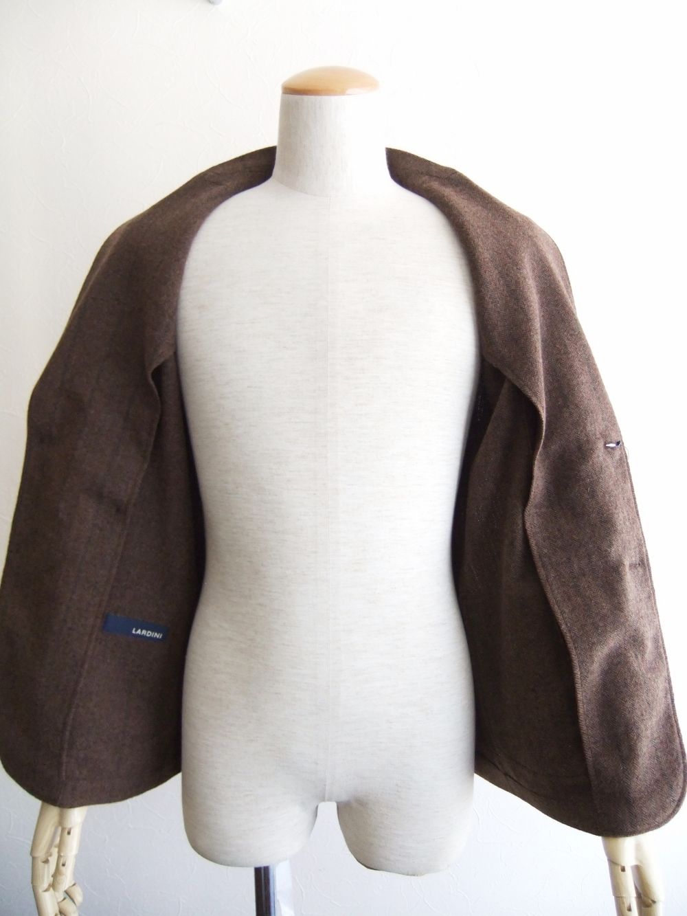 STRIPE 2B JACKET  ヘリンボーン×ストライプ  ウール シャツジャケット