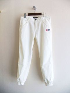 SASUKE RELAX  (ホワイト)   ストレッチ リブパンツ   RSM-25057