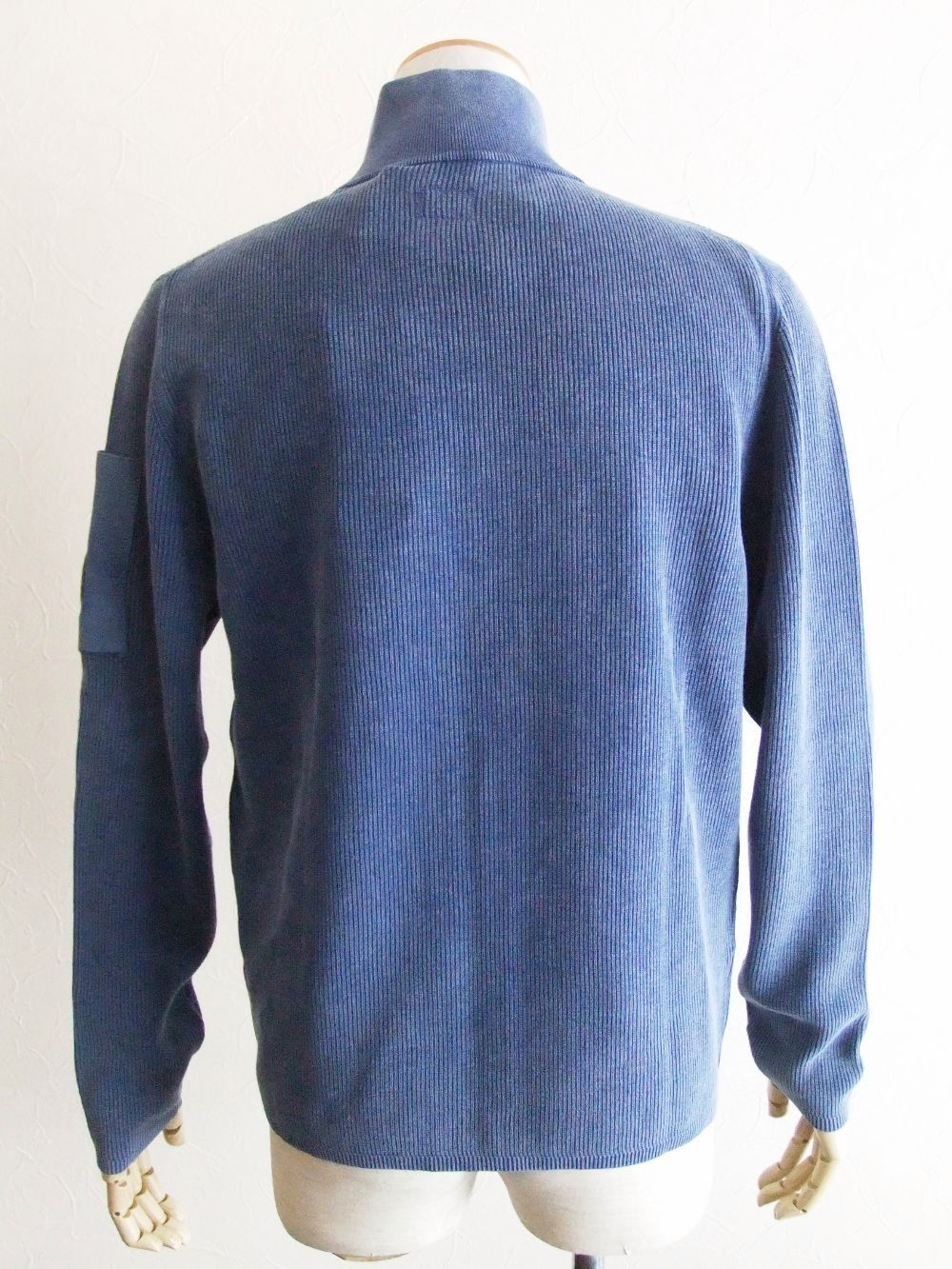 COTTON CREPE FULL ZIP KNIT  コットンZIPカーディガン