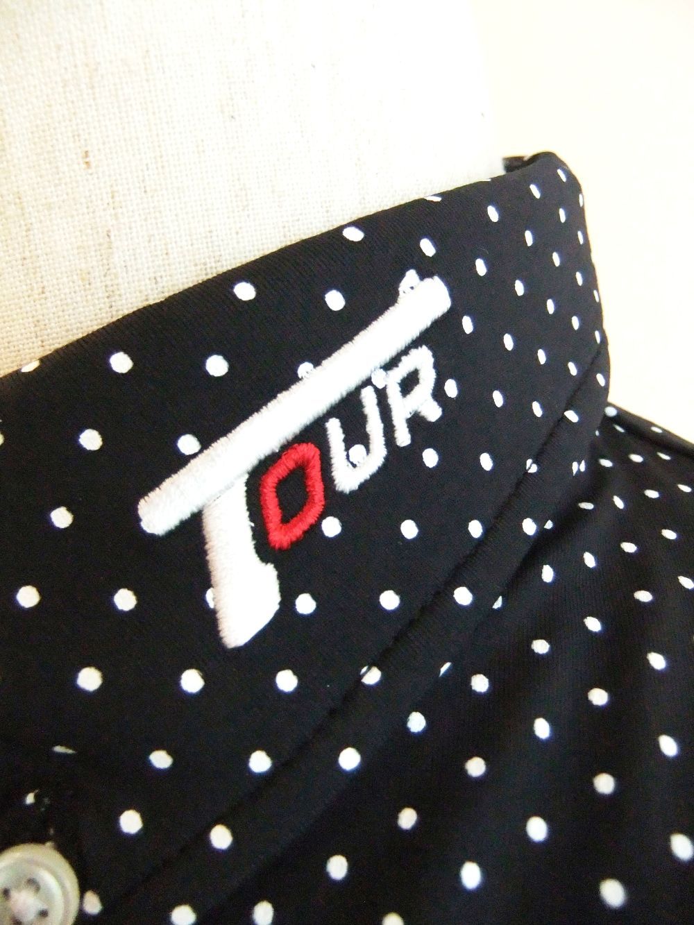 G.D.C. DOTS POLO (ブラック)   ドット柄 半袖B.D.ポロ  RSM-24011