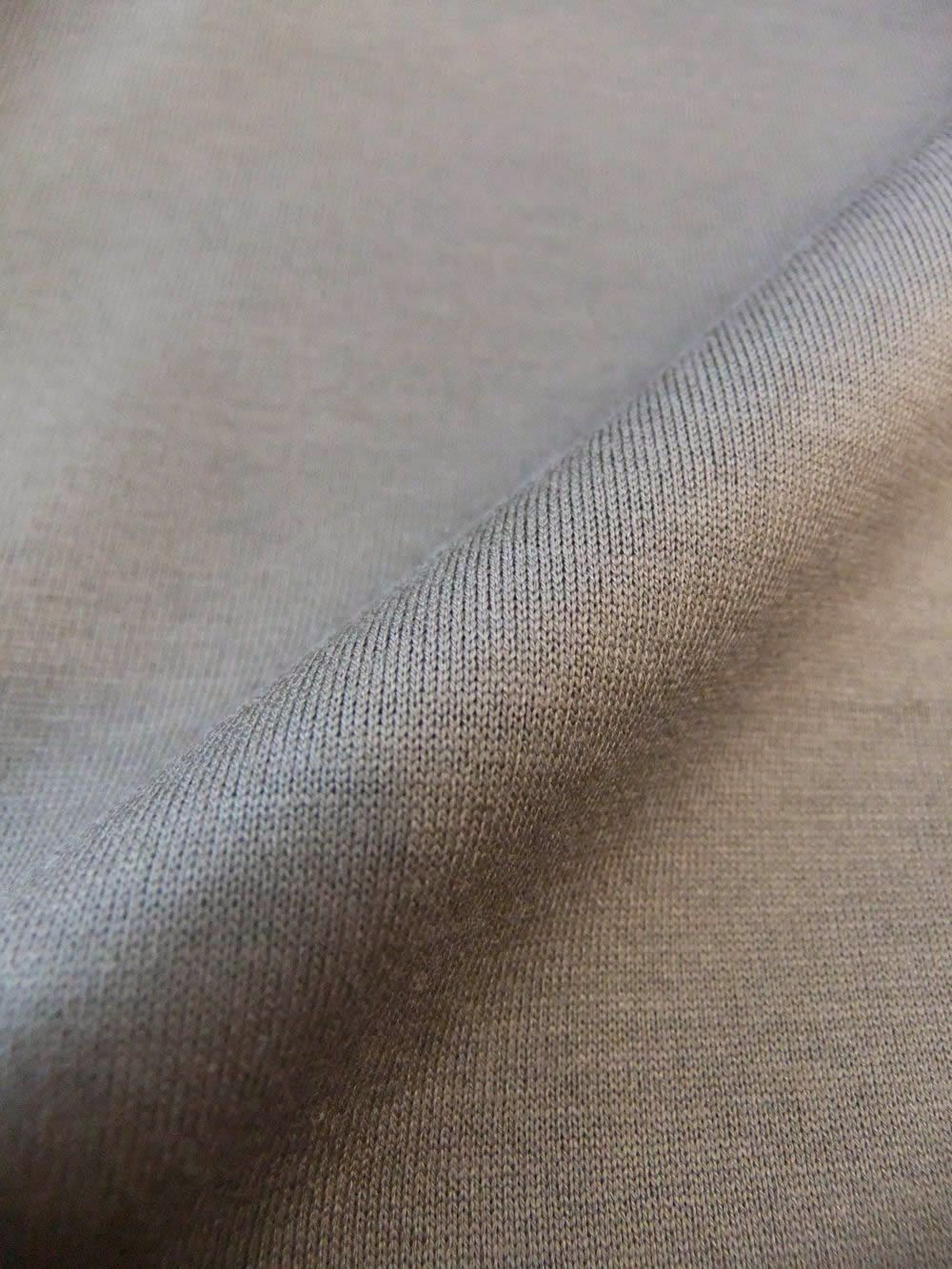 マーセライズ クルーネック Tシャツ (ブラウン)