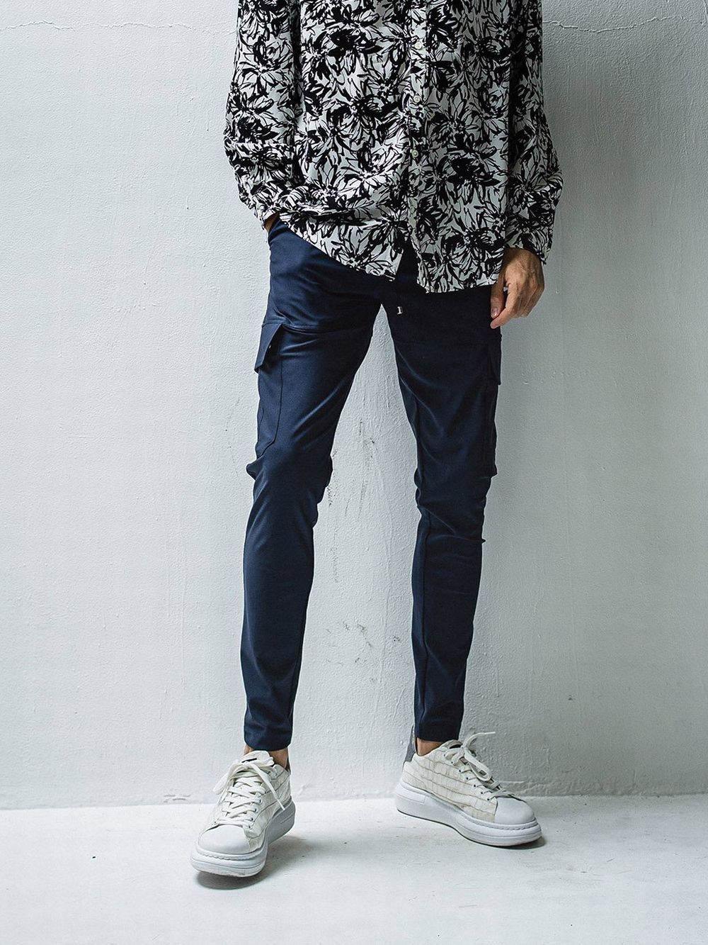 Darrell cargo PANTS  ダレル カーゴパンツ RC27-ST-010  (ネイビー×ブラック)