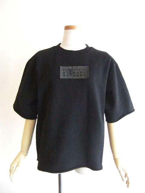 【レディース】MM⑥ MAISON MARGIELA     シグネチャー ミニ裏毛 Tシャツ