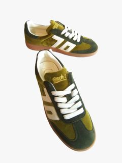 【BACK 70】 CLOUD VELVET TAUPE BUTTER 70   （グリーン） クラウド ベルベット スニーカー