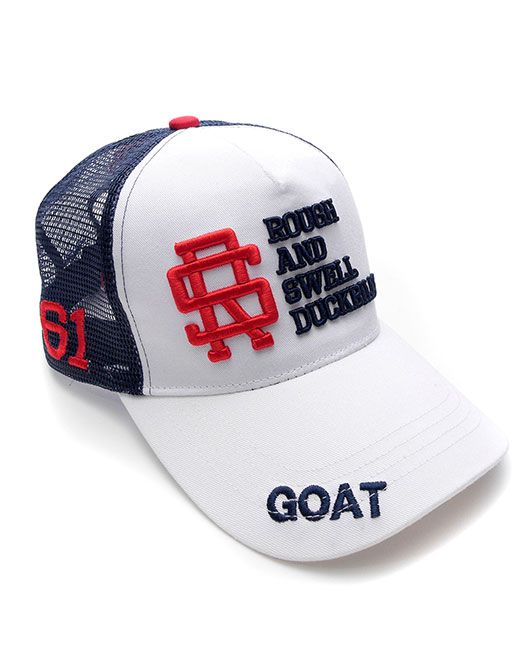 TOUR MESH CAP ( ホワイト ) ロゴ入りキャップ RSA-21007