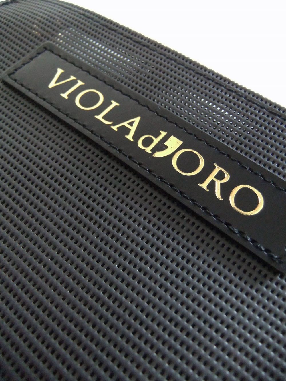 VIOLAd'ORO - ターポリン メッシュ トートバッグ (ブラック