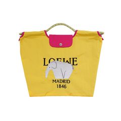 【MICALLE MICALLE Account】 HOMMAGE  LW FLAP TOTE BAG (イエロー) オマージュ トートバッグ  MAI100GDE