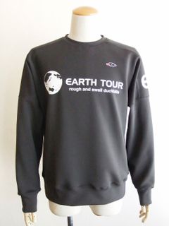 EARTH TOUR SWEAT  ロゴ入りスウェットシャツ (チャコールグレー)  RSM-22207