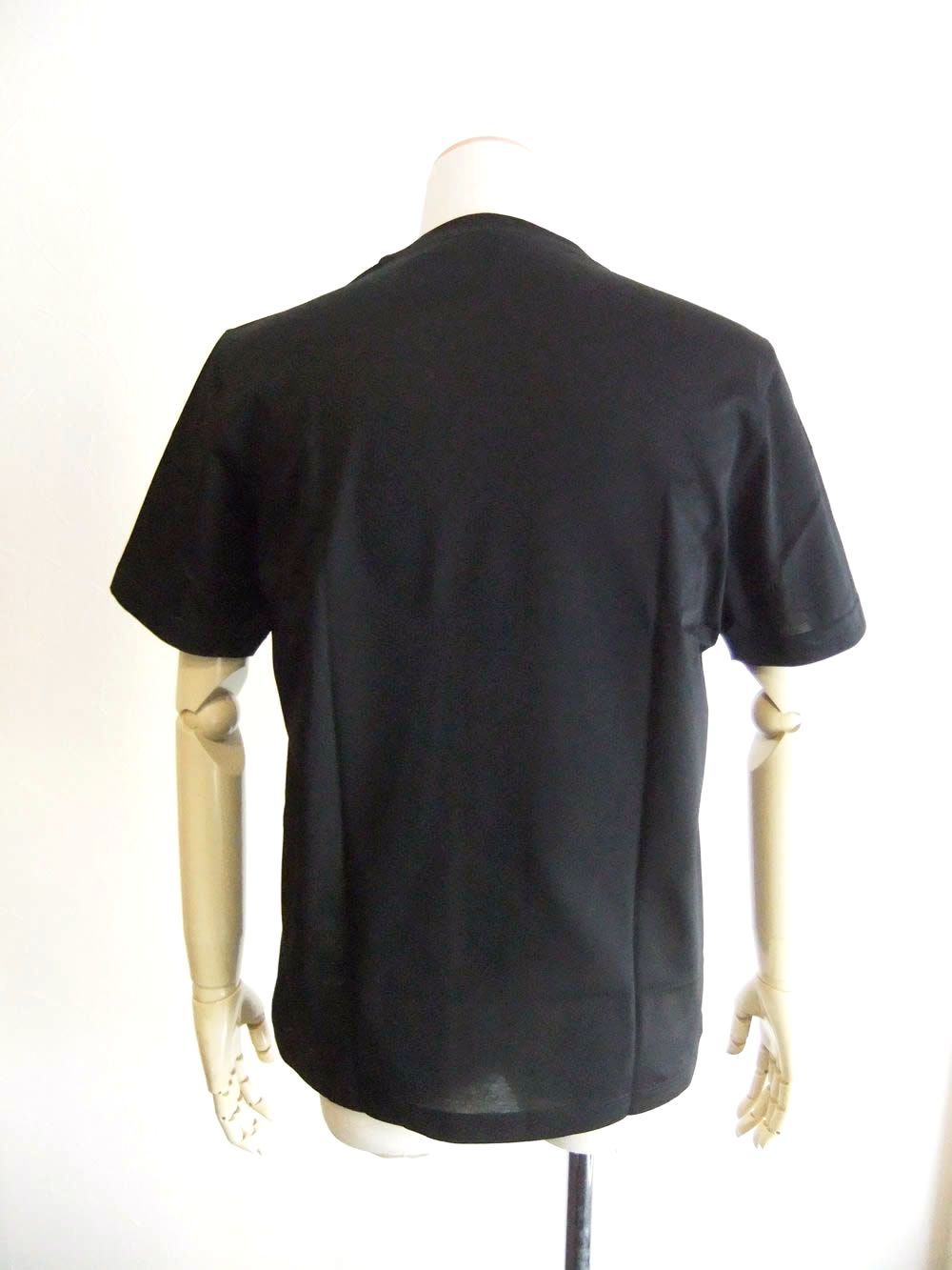 マーセライズ クルーネック Tシャツ (ブラック)