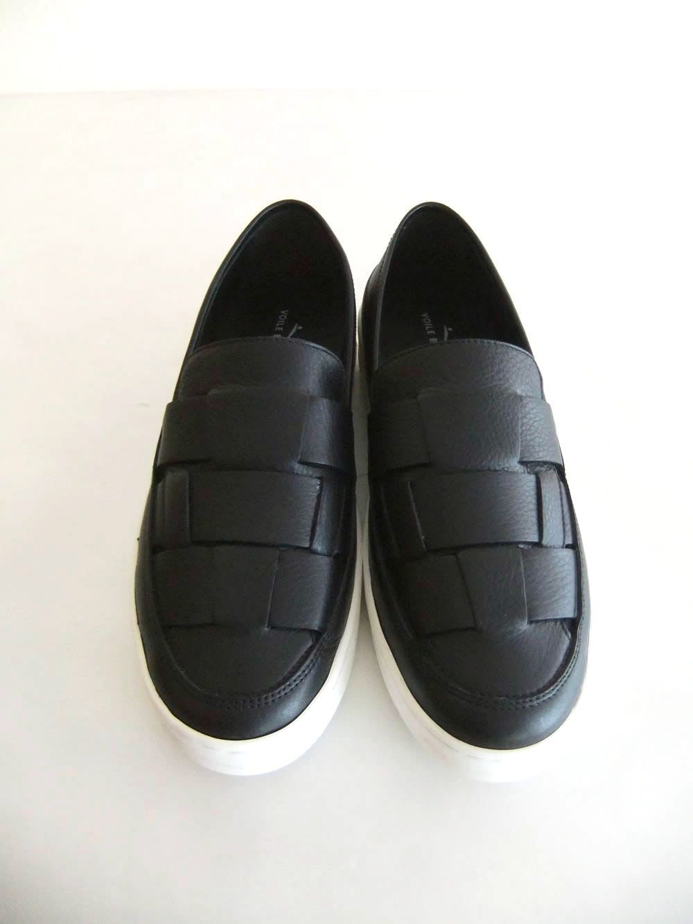 LAYTON SPIDY MOK   (ブラック)  レザー メッシュ スリッポン