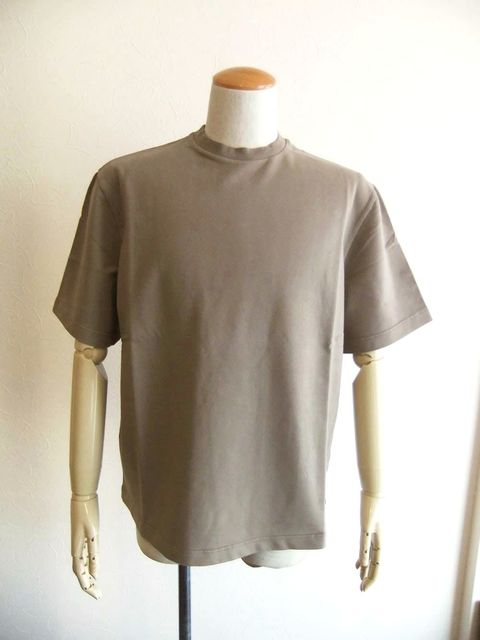 IF TEE  ミニ裏毛 クルーネック 半袖Tシャツ ( ベージュ )