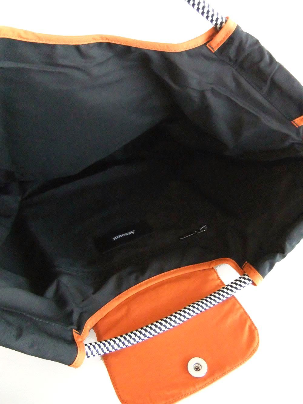 【MICALLE MICALLE Account】 HOMMAGE HORSE FLAP TOTE BAG  (ブラック) オマージュ トートバッグ  MA1101GDE