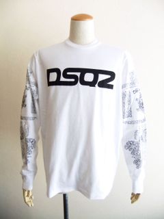 DSQ2 OVER SURF T-SHIRT  ロゴプリント 長袖Tシャツ  S71GD1277