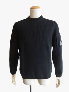 FULL RIB COTTON CREWNECK LENS SWEATER   コットン クルーネック ニット