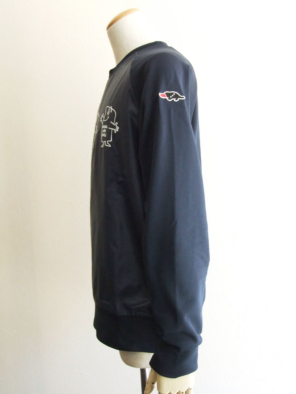 FAT BOYS SWEAT  プリント入り スウェットシャツ ( ネイビー )  RSM-20225