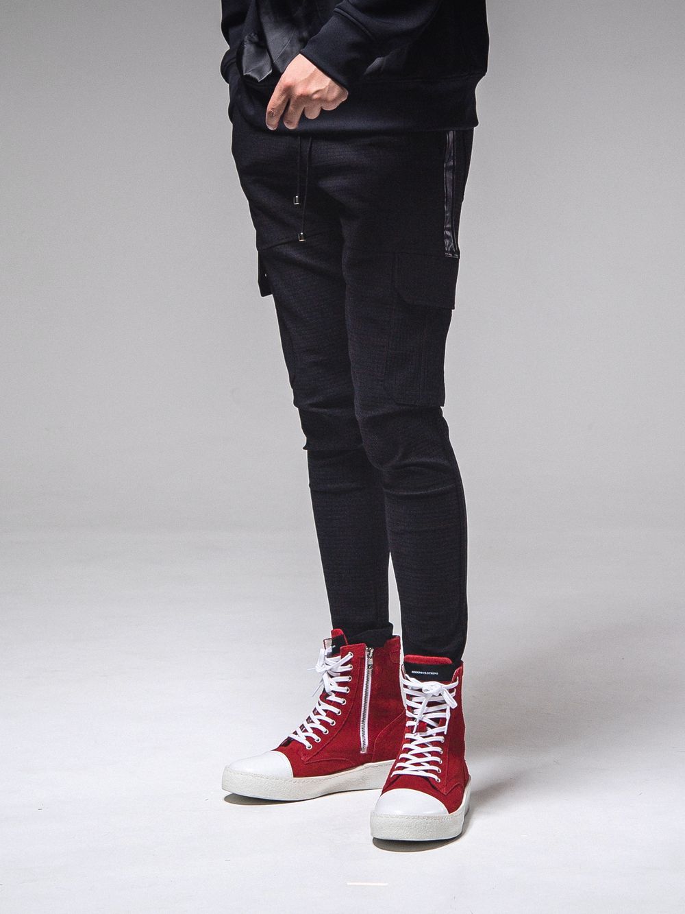HV NYLON DARRELL CARGO PT  ナイロン カーゴパンツ (リップルブラック)