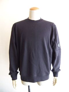 DIAGONAL RAISED FLEECE  SWEATSHIRT  (ダークパープル) クルーネック スウェットシャツ