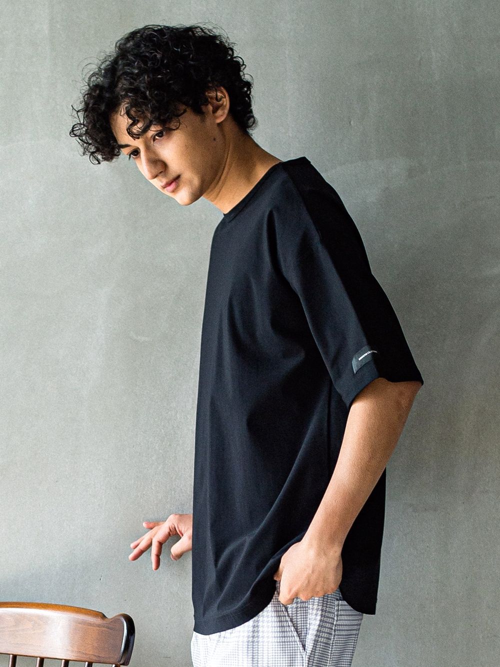 NYLON OVER T  (ブラック)   ナイロンオーバーTシャツ