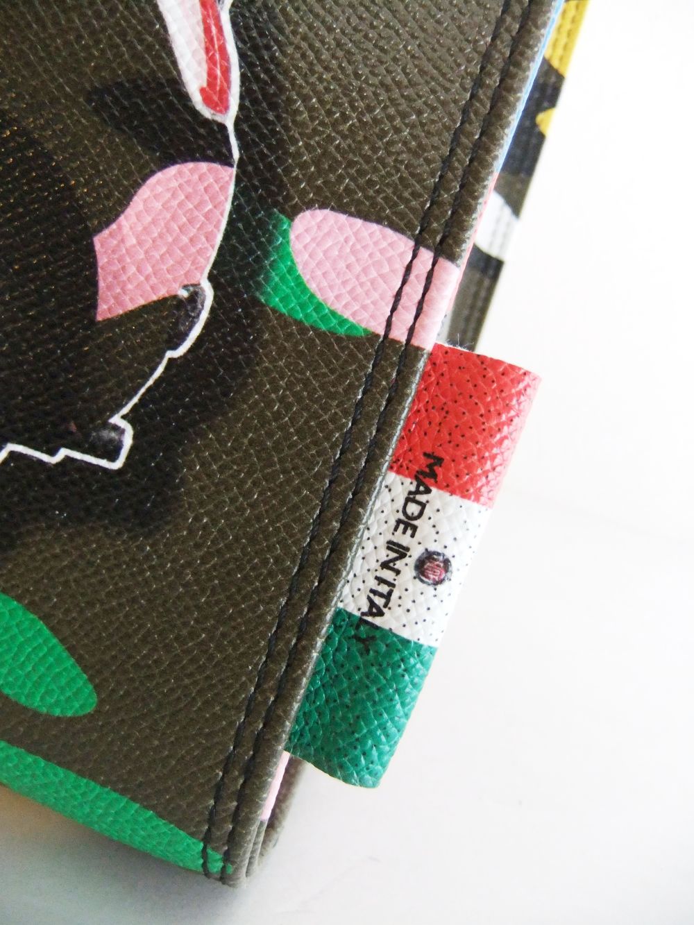 BAULETTO GRANDE  COOL BAG  ZIP 付きレザー トート バッグ (カモフラ柄)
