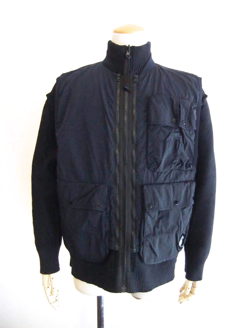 COTTON MIXED ZIPPED CARDIGAN   インナーベスト付き ZIP カーディガン