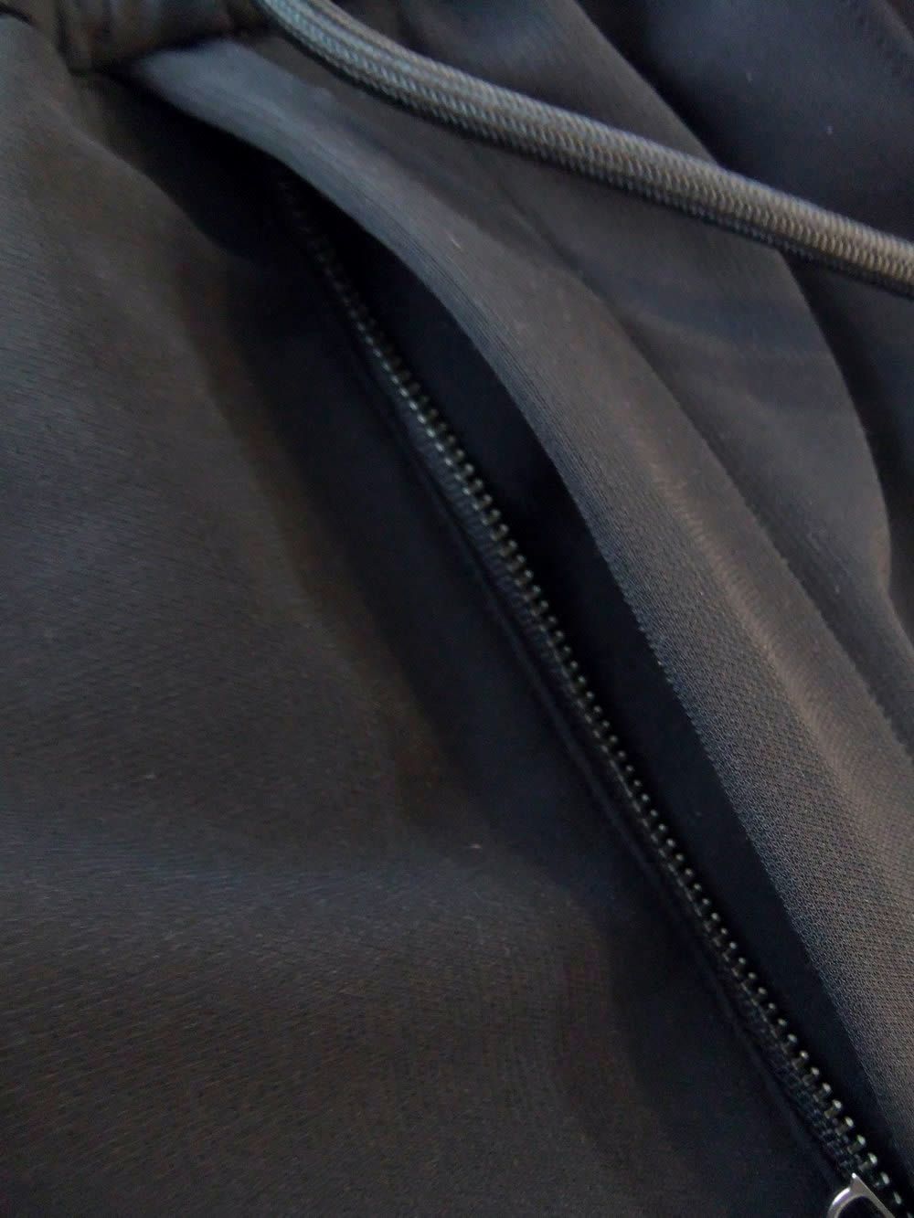 サイドライン ワイドパンツ  (ブラック)