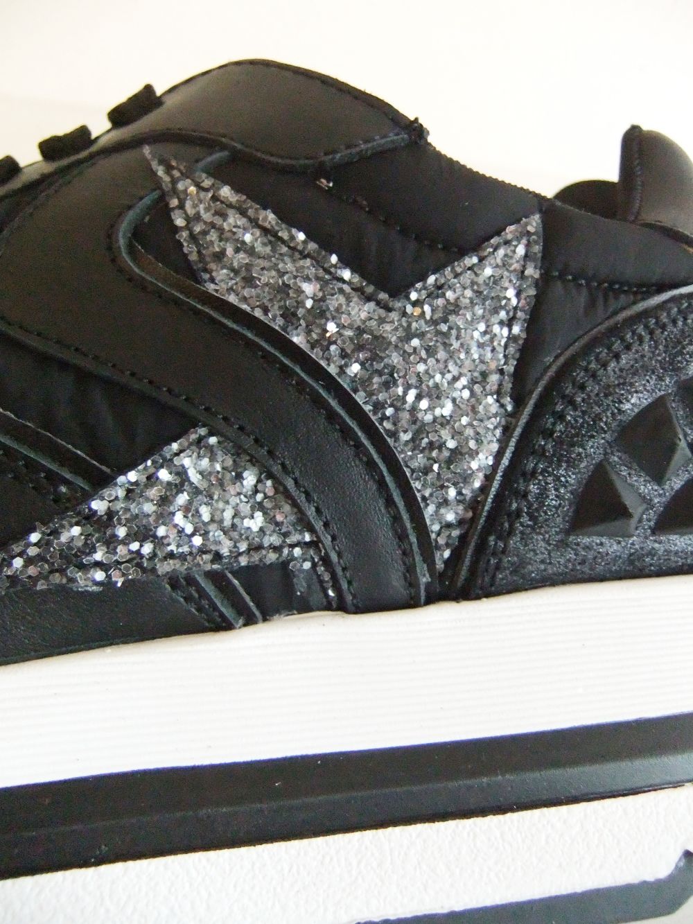 〈LADIES〉 MARAN S STAR CALF    カーフレザー × テクニカルファブリック スニーカー