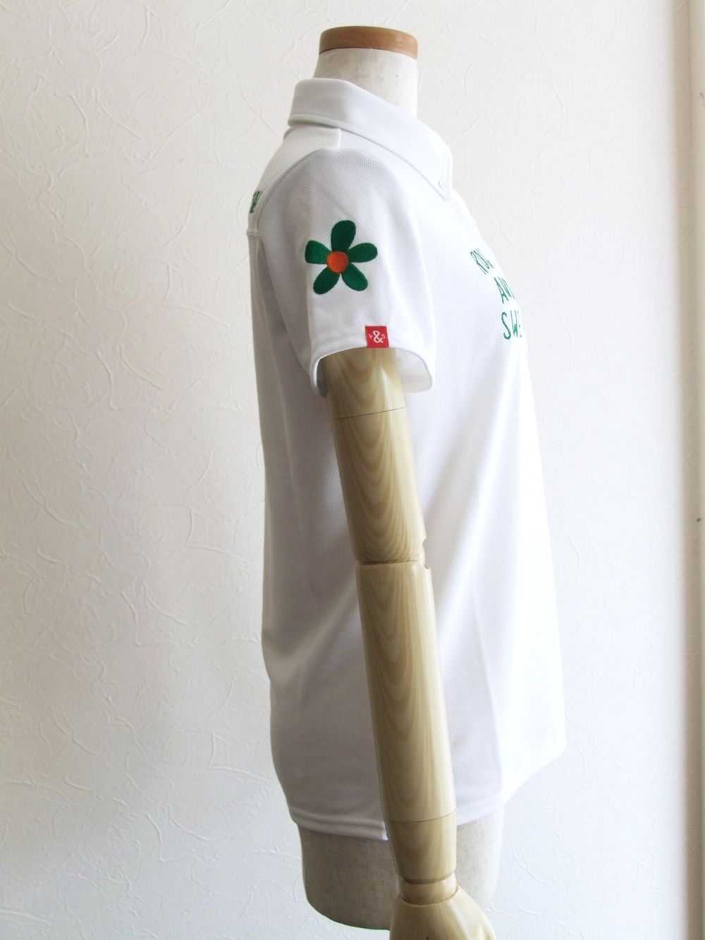 【LADIES】 PARADISE POLO W.  (ホワイト)   ロゴ半袖ポロ  RSL-21003