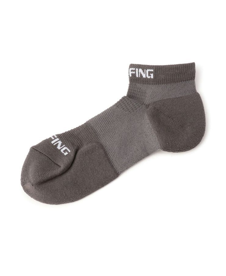 MENS CORDURAⓇ SHORT SOCKS （グレー） ロゴ ソックス