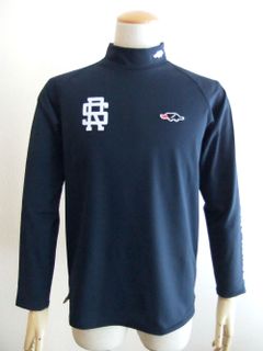 ATHLETIC MOCK  (ネイビー)  モックネック 長袖ポロシャツ  RSM-22233