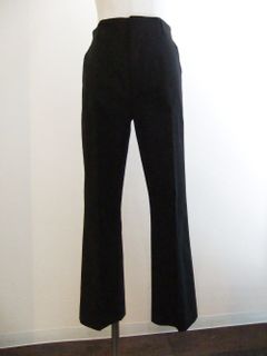 バックゴム入り ブーツカット パンツ  (ブラック)  SP-52462
