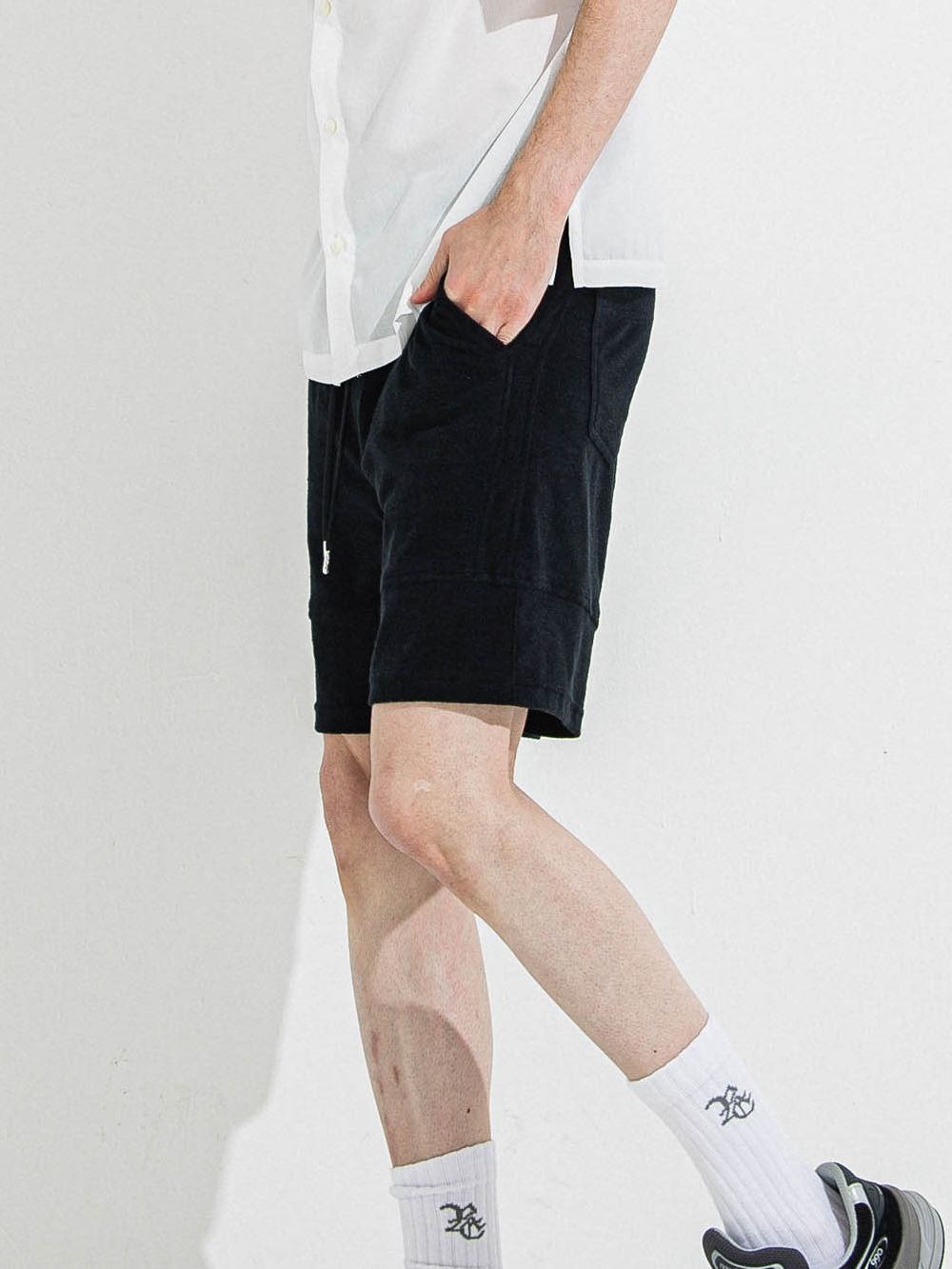 TYLER PILE SHORTS  パイル ショートパンツ  (ブラック)