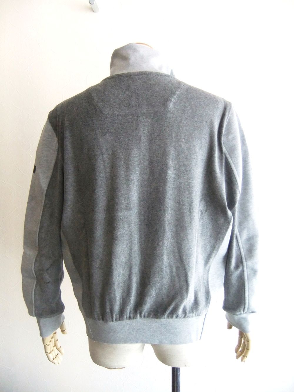MOSI FLEECE   ZIP UP ベロアパイル 切替え ブルゾン